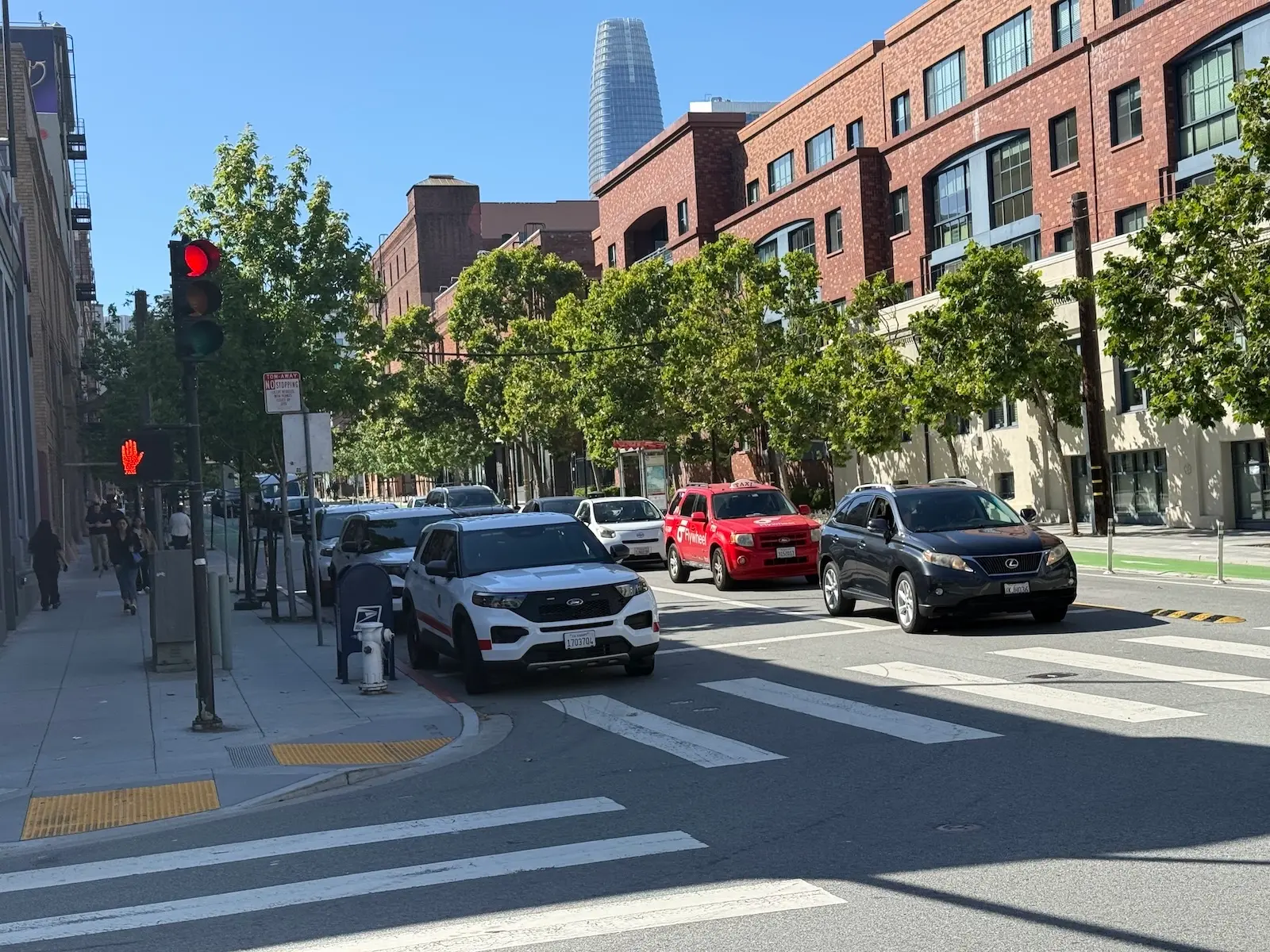 SoMa commercial streetscape in San Francisco, CA